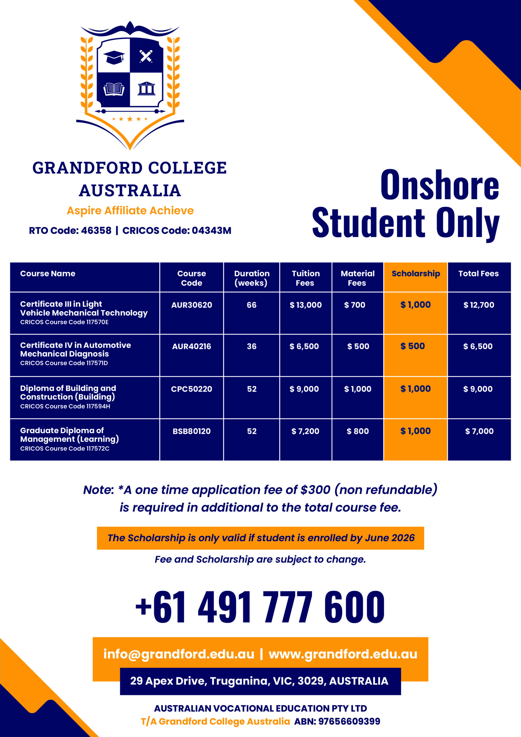 Grandford College Australia